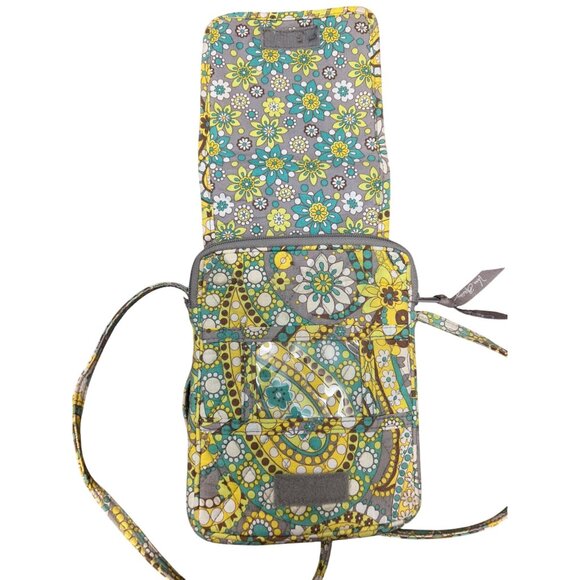 Vera Bradley Floral Crossbody Bag With Adjustable Strap Compact Design Multicolo - Picture 5 of 8